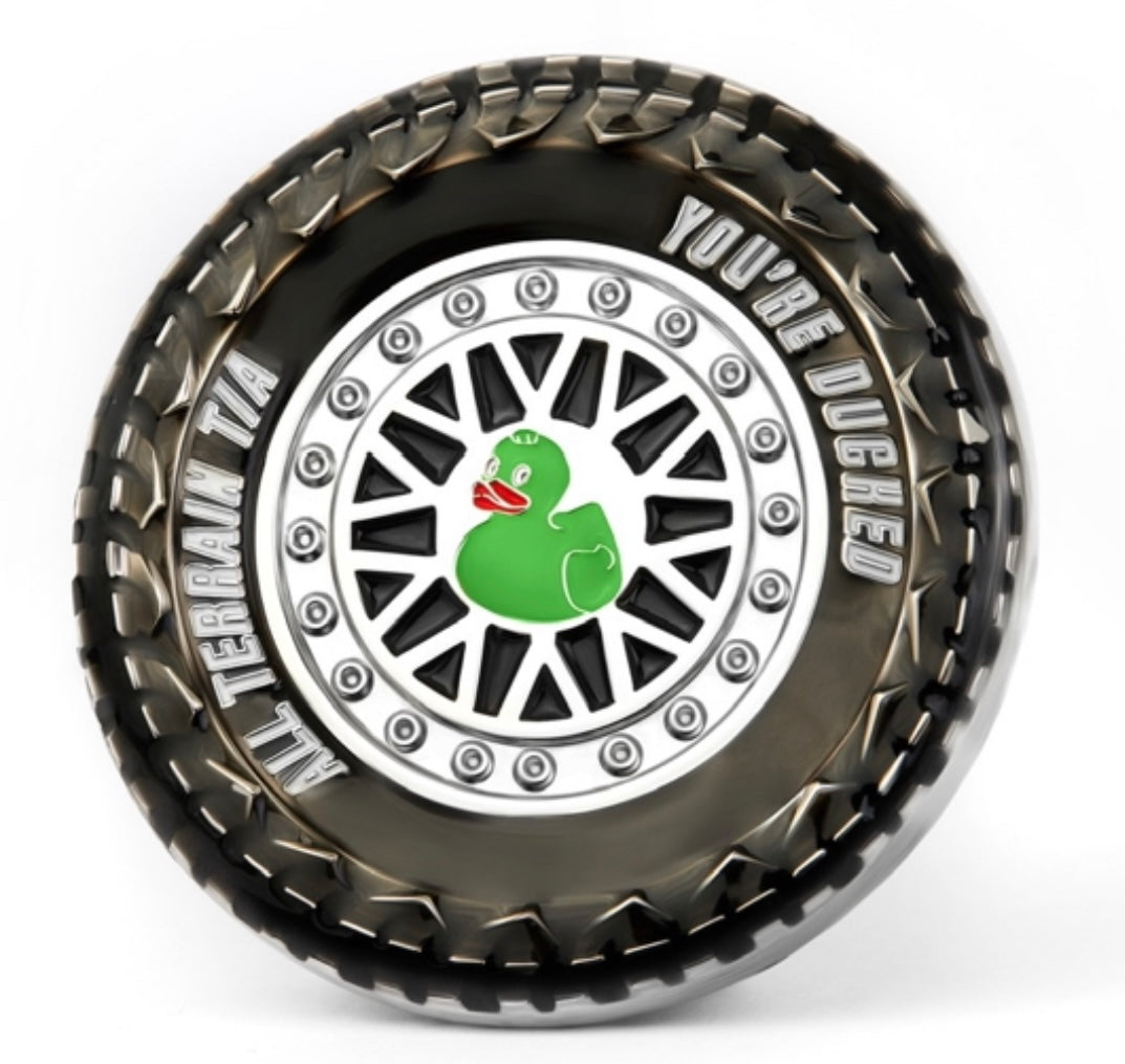 You’re Ducked The Wave of Freedom Red White Blue American Jeep Mud Tire Duck Challenge Coin All Terrain JL Wrangler Rubicon Sahara Off Road Unique Custom
