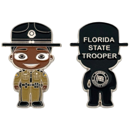 Florida Highway Patrol FEMALE Funko Pop Mini Trooper Challenge Coin Version 2