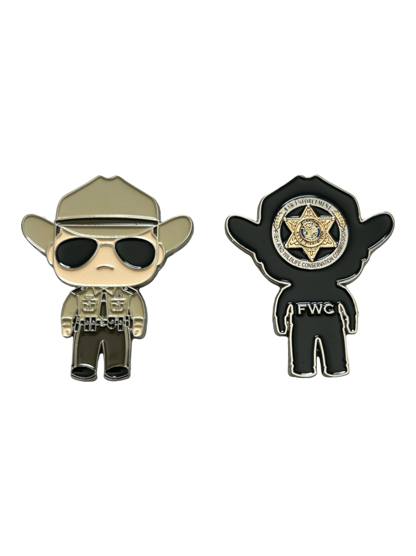 Florida Fish & Wildlife Conservation Commission Funko Pop FWC Mini Officer Challenge Coin V1