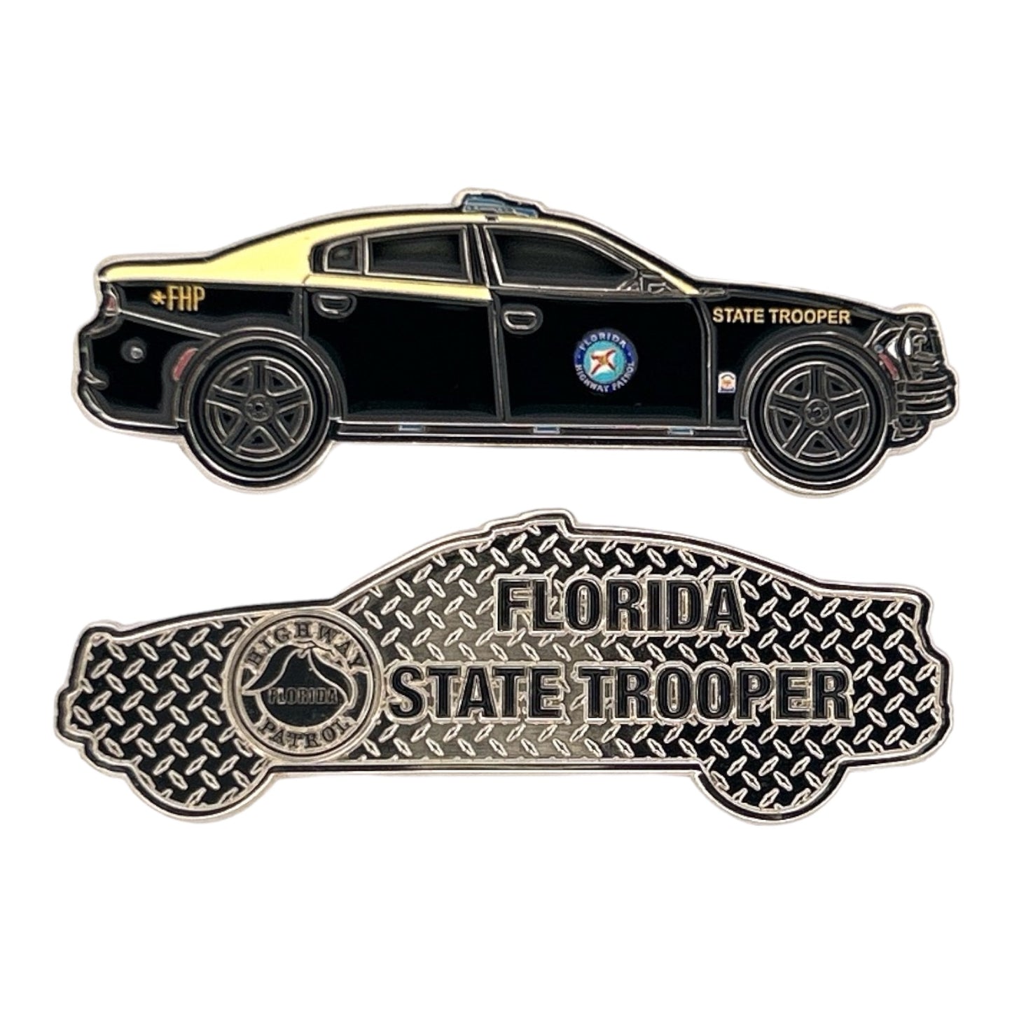 Florida Highway Patrol Dodge Charger Patrol Car Challenge Coin State Trooper FHP