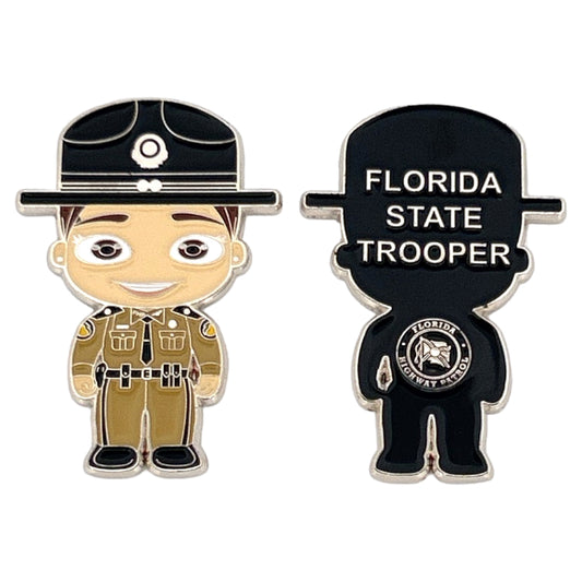 Florida Highway Patrol FEMALE Funko Pop Mini Trooper Challenge Coin Version 1