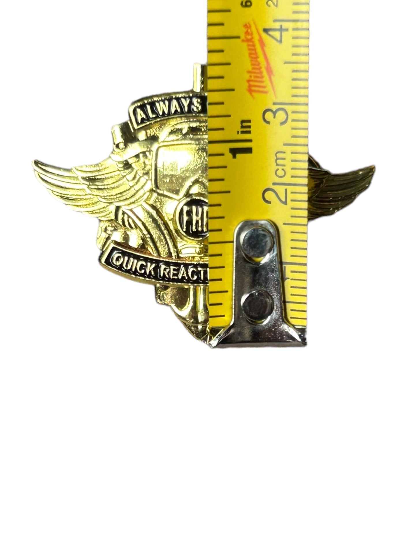 Florida Highway Patrol Quick Reaction Force (QRF) Gold Uniform Pin Badge Lapel Pin Button Crowd Control Disaster Response Rapid Response Force