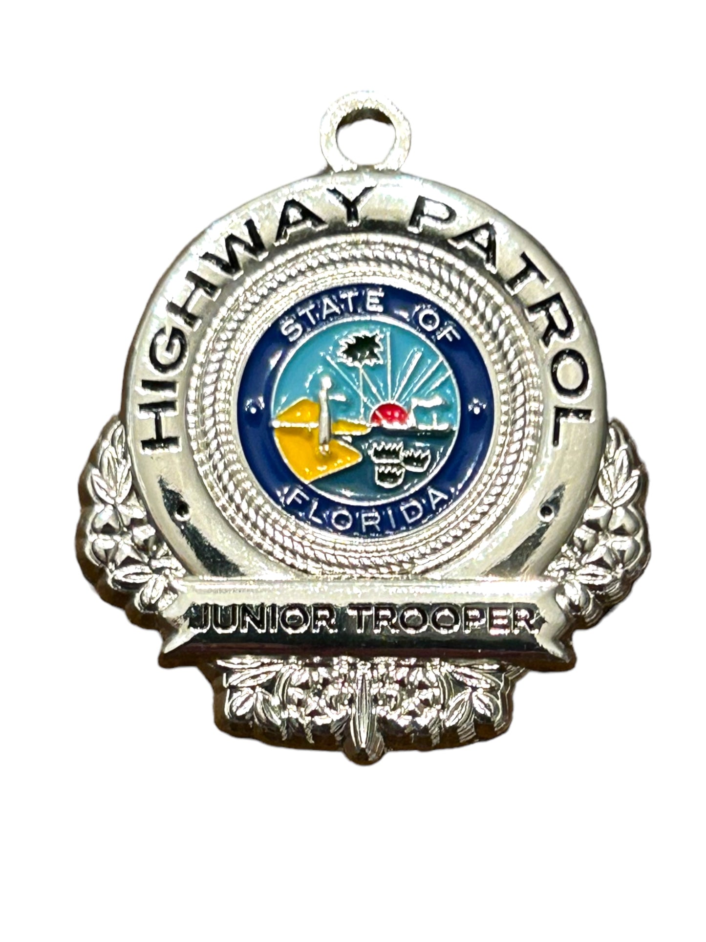 Florida Highway Patrol Junior Trooper Dog Collar Badge Charm Emblem FHP State Trooper Canine K-9 K9