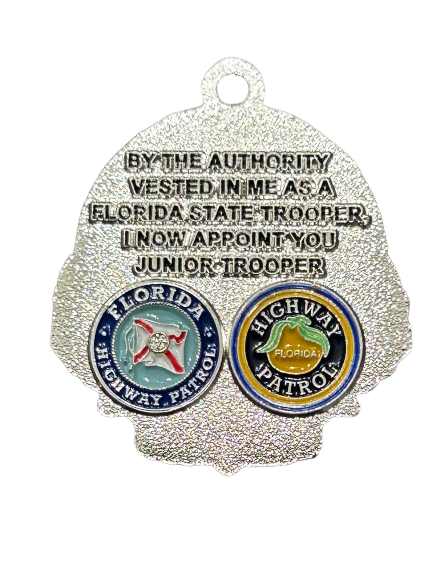 Florida Highway Patrol Junior Trooper Dog Collar Badge Charm Emblem FHP State Trooper Canine K-9 K9