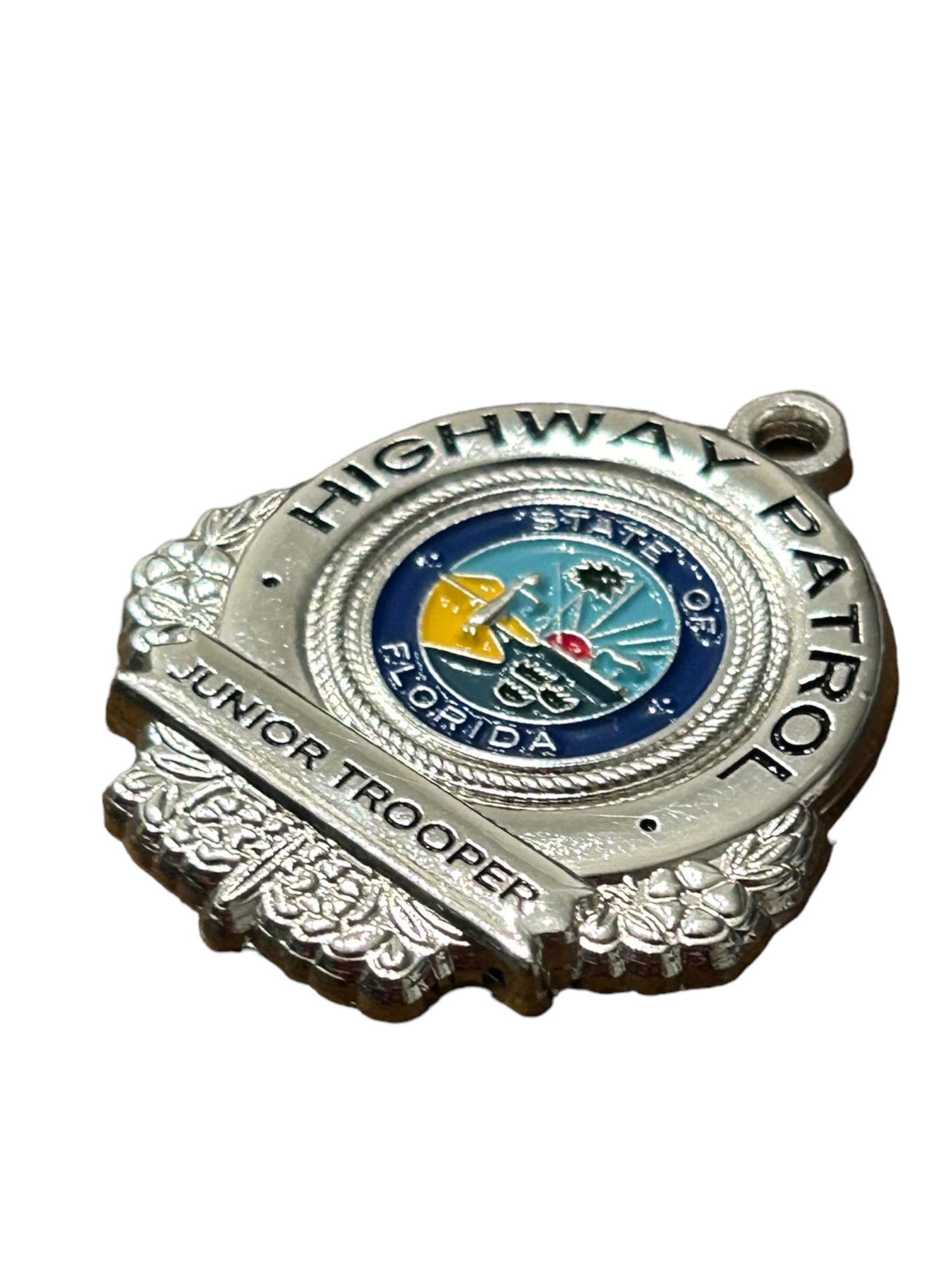 Florida Highway Patrol Junior Trooper Dog Collar Badge Charm Emblem FHP State Trooper Canine K-9 K9