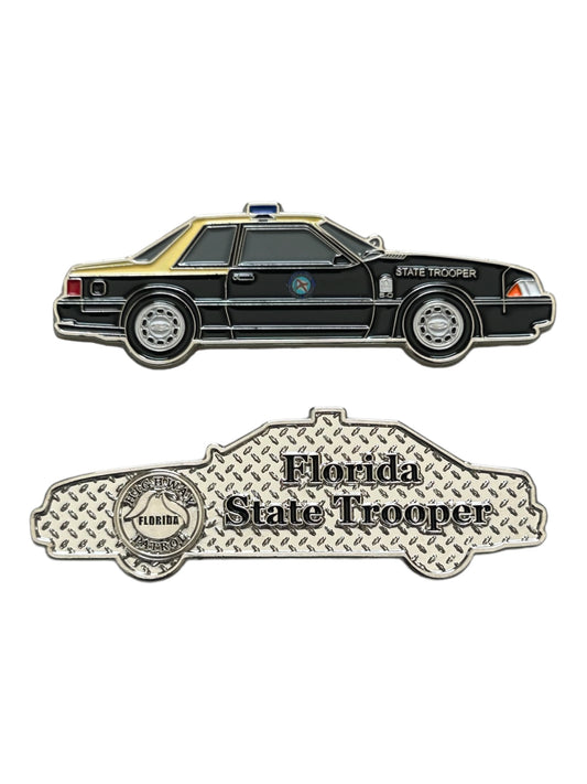 Florida Highway Patrol Ford Mustang 5.0 Patrol Vehicle Challenge Coin