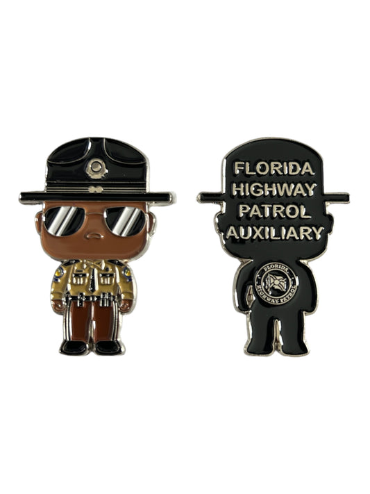 Florida Highway Patrol Auxiliary Funko Pop Mini Trooper Challenge Coin Version 2