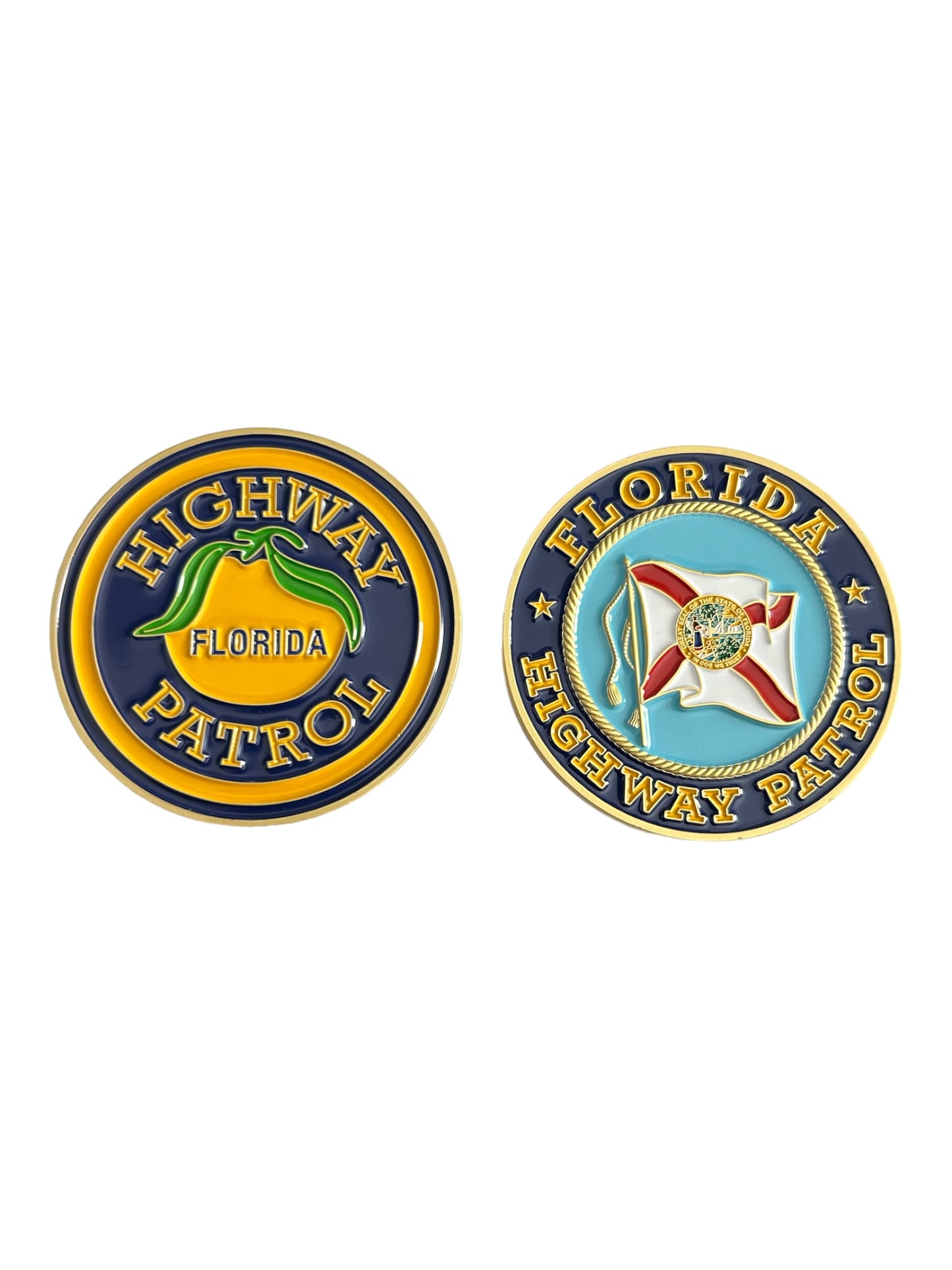 Florida Highway Patrol Classic Door Seal & Patch Challenge Coin