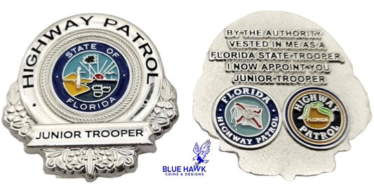 Florida Highway Patrol Junior Trooper Badge Challenge Coin